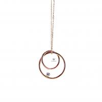 0,04 Karat Minimal Halk Pırlanta Kolye KL01369