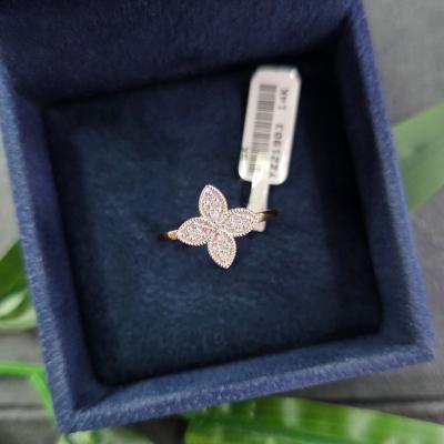 0,13 Karat Yonca Pırlanta Yüzük YZ21903