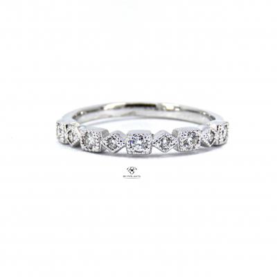 0,17 Karat Yarımtur Pırlanta Yüzük TMT1911