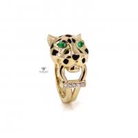 0,18 Karat Leopar Tasarım Yüzük YZ15954