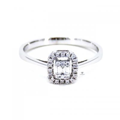 0,22 Karat Baget Pırlanta Yüzük YZ13214