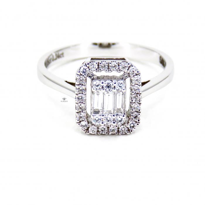 0,29 Karat Baget Pırlanta Yüzük YZ13309