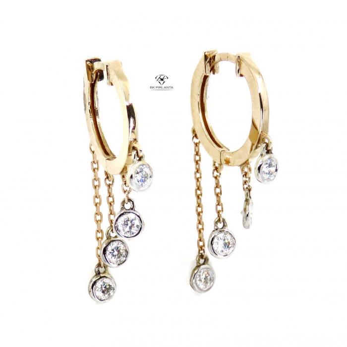 0,29 Karat Pırlanta Küpe BK09538
