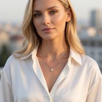 0,33 Karat Yıldız Pırlanta Kolye KL02599