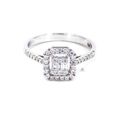 0,34 Karat Baget Pırlanta Yüzük YZ13213