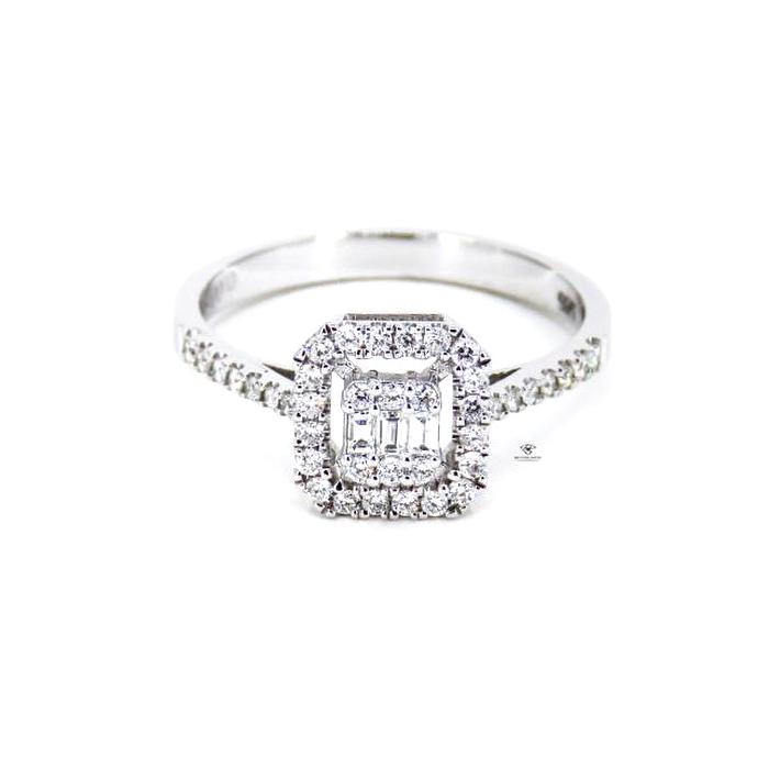 0,34 Karat Baget Pırlanta Yüzük YZ13213