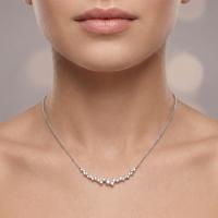 0,35 Karat Kalp Ritmi Pırlanta Kolye KL02225