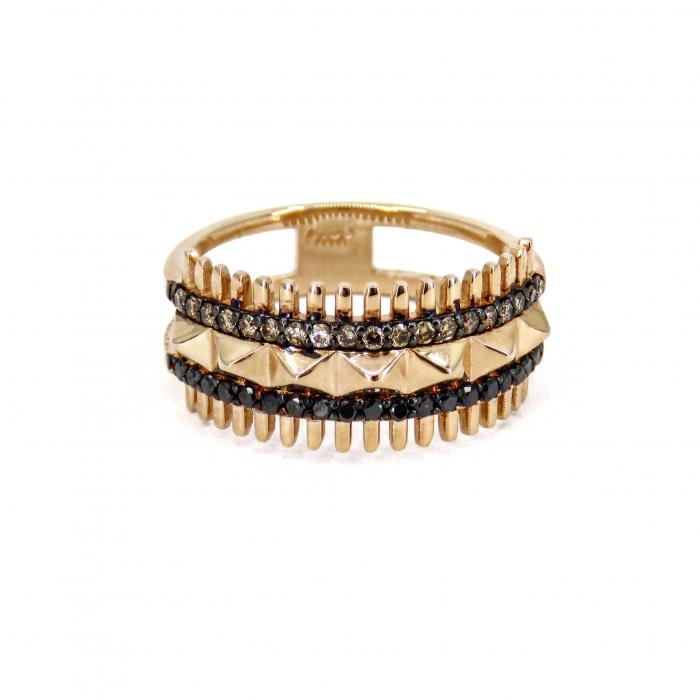 0,35 Karat Piramit Vintage Rose Pırlanta Yüzük YZ17821