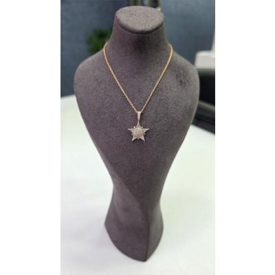 0,35 Karat Yıldız Pırlanta Kolye KL02417