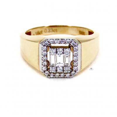 0,39 Karat Baget Pırlanta Yüzük YZ12816