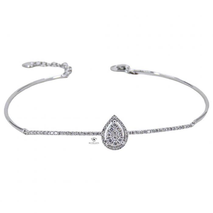0,39 Karat Damla Velur Pırlanta Bileklik BL01182