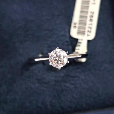 0,40 Karat Hrd Sertifikalı 6tırnak Tiff. Pırlanta Tektaş Yüzük 