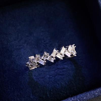 0,41 Karat Baget  Yarımtur Pırlanta Yüzük TMT2176