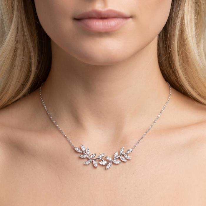 0,44 Karat Yaprak Kolye KL01692