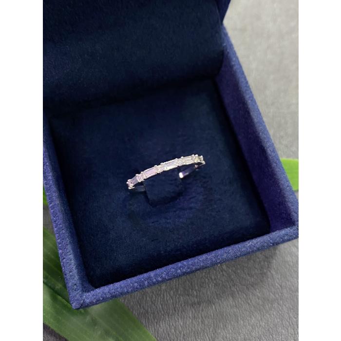 0,45 Karat Baget Pırlanta Yarımtur Yüzük TMT2129