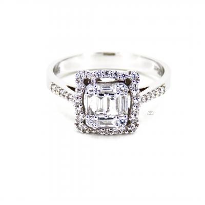 0,49 Karat Baget Pırlanta Yüzük YZ12900