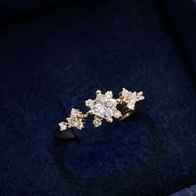 0,50 Karat Gia Sertifikalı Prenses Sante Pırlanta Tektaş Yüzük