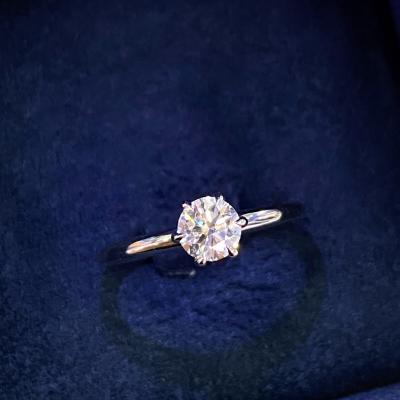 0,50 Karat Hrd Sertifikalı 6 Tırnak Tektaş Pırlanta Yüzük