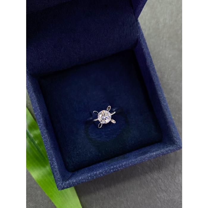 0.50 Karat Hrd Sertifikalı Badem Tektaş Pırlanta Yüzük