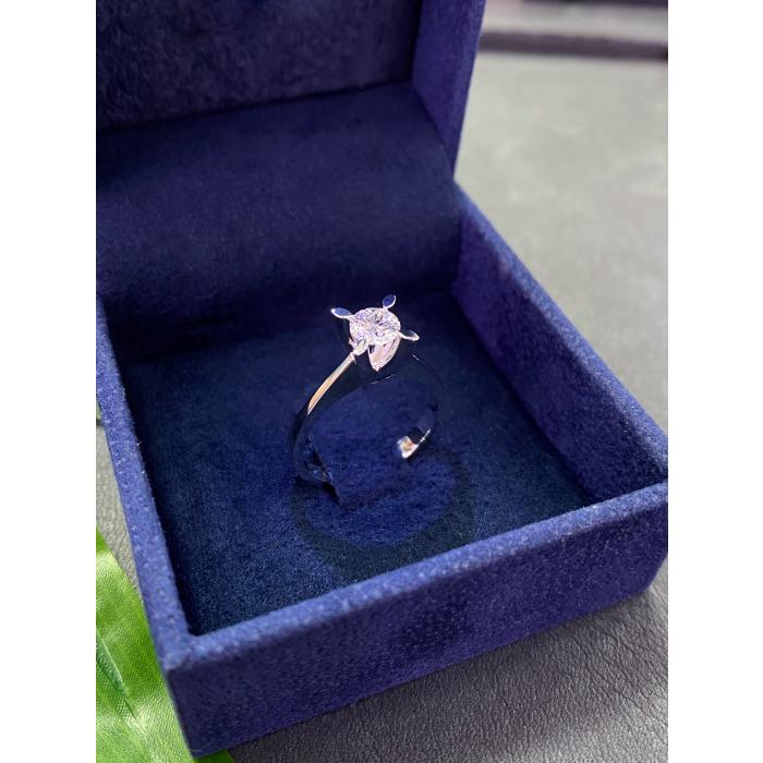 0.50 Karat Hrd Sertifikalı Badem Tektaş Pırlanta Yüzük