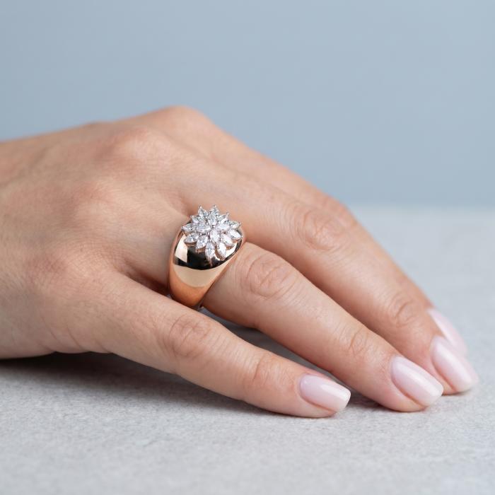 0,52 Karat Markiz Pırlanta Rose Yüzük YZ23256