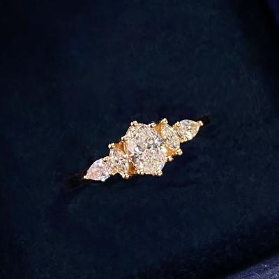 0,53 Karat Oval Kesim Bianca Vintage Pırlanta Yüzük YZ20880