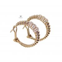 0,58 Karat Salyangoz Pırlanta Küpe KP01466