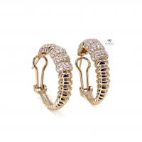 0,58 Karat Salyangoz Pırlanta Küpe KP01466