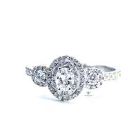 0,59 Karat Oval Pırlantalı Tria Yüzük YZ12811