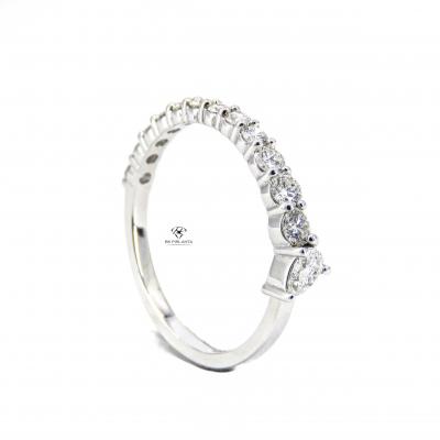 0,60 Karat Damla Pırlantalı Yarımtur Yüzük TMT1909