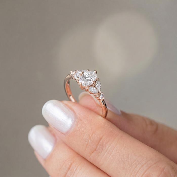 0,60 Karat Gia Sertifikalı Oval Vintage Pırlanta Yüzük YZ23531