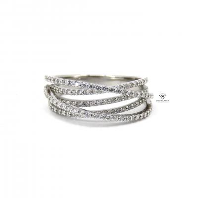 0,67 Karat Pırlanta Yarımtur Yüzük TMT2073