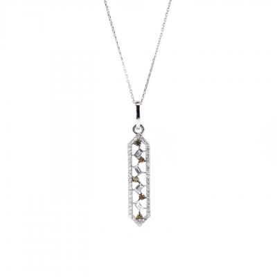 0,69 Karat Çubuk Pırlanta Kolye KL01672