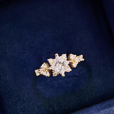 0,70 Karat Gia Sertifikalı Prenses Sante Pırlanta Tektaş Yüzük