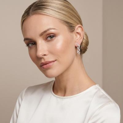 0,73 Karat Melek Markiz Pırlanta Küpe KP01839