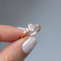 0,80 Karat Gia Sertifikalı Vintage Oval Pırlanta Yüzük YZ23084