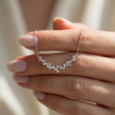 0,92 Karat Asimetrik Pırlanta Kolye KL02622