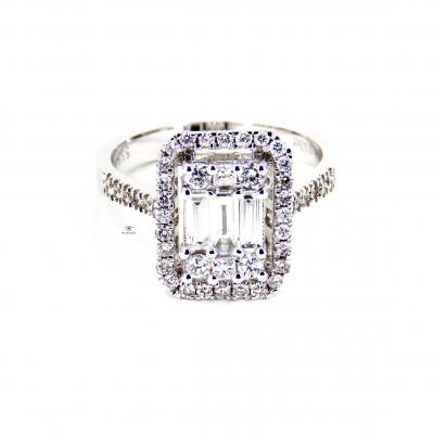 0,92 Karat Baget Pırlanta Yüzük YZ11220