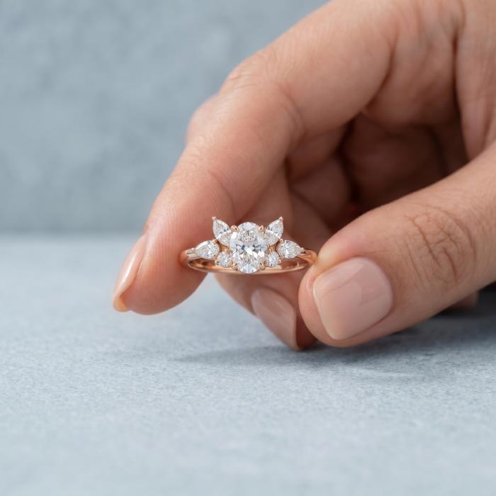 1,00 Karat GIA Sertfiikalı Oval Markiz Damla Pırlanta Yüzük YZ22995