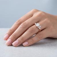 1,00 Karat GIA Sertfiikalı Oval Markiz Damla Pırlanta Yüzük YZ22995