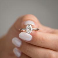 1,00 Karat IGI Sertifikalı Oval Kesim Lab Diamond