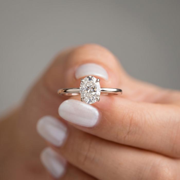 1,00 Karat IGI Sertifikalı Oval Kesim Lab Diamond