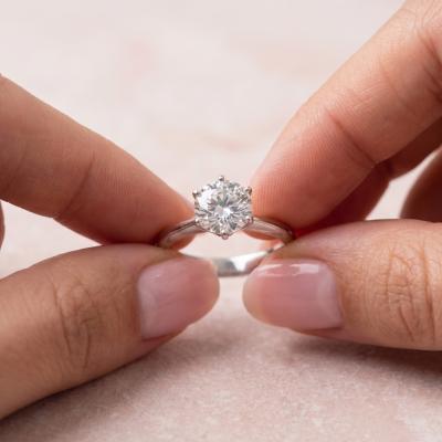 1,00 Karat IGI Sertifikalı Tiff 6 Tırnak Tektaş Lab Diamond