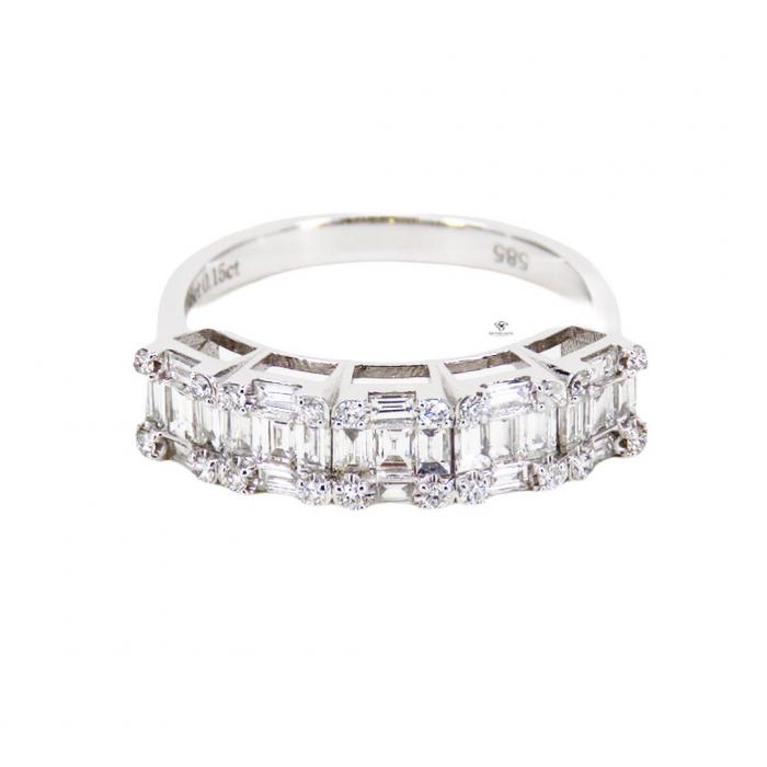 1,01 Karat Baget Pırlanta Beştaş Yüzük YZ13371