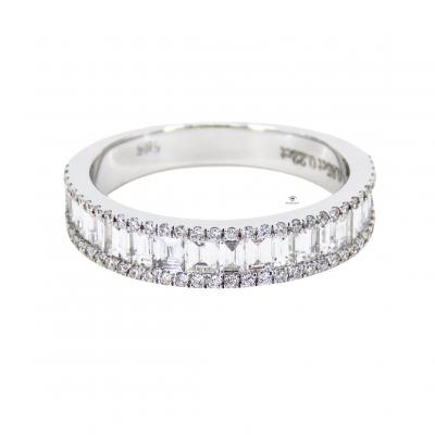 1,07 Karat Baget Yarımtur Pırlanta Yüzük TMT1470