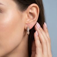 1,07 Karat Damla Pırlantalı Tasarım Pırlanta Küpe KP02333