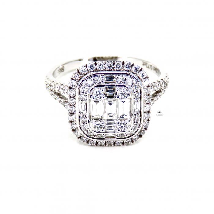 1,10 Karat Baget Pırlanta Yüzük YZ13338