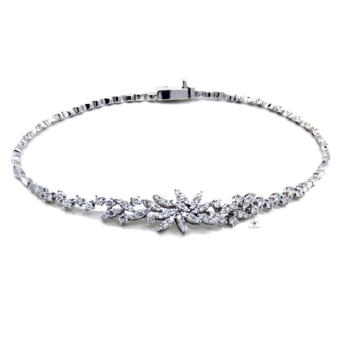 1,12 Karat Markiz Pırlanta Bileklik BL01176