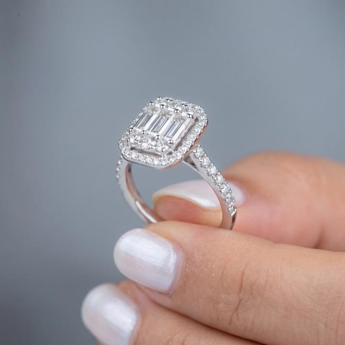 1,17 Karat Baget Pırlanta Yüzük YZ22584