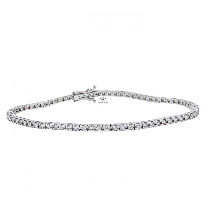 1,47 Karat Su Yolu Pırlanta Bileklik BL10064